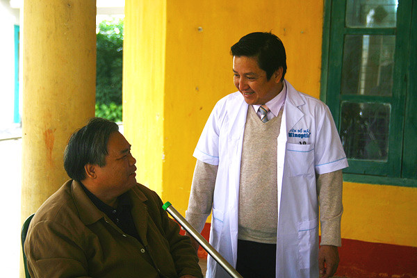 Với các thương bệnh binh, vợ chồng Chí Trung - Ngọc Huyền là những gương mặt quen thuộc trên màn ảnh mà họ yêu mến.