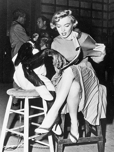 Marilyn dạy chú tinh tinh Esther đọc sách.