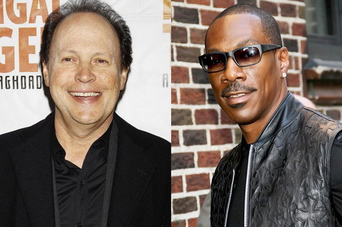 Billy Crystal (trái) thay Eddie Murphy đảm nhiệm vai trò khuấy động sân khấu Oscar 2012. Ảnh: WEN.