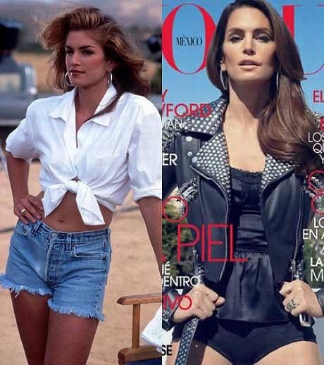 Cindy Crawford Cindy Crawford từng là siêu mẫu hàng đầu thế giới với nốt ruồi trứ danh. Hiện tại đang ở độ tuổi 45 và đã làm mẹ của hai đứa con nhưng Cindy vẫn là một biểu tượng của làng thời trang khi duy trì được một sắc đẹp bền bỉ không bị tàn phai theo thời gian. Sự xuất hiện của cô trong những bộ hình đầy trẻ trung và gợi cảm vẫn là một thách thức và đe doạ đối với các đàn em. Cindy Crawford Cindy Crawford từng là siêu mẫu hàng đầu thế giới với nốt ruồi trứ danh. Hiện tại đang ở độ tuổi 45 và đã làm mẹ của hai đứa con nhưng Cindy vẫn là một biểu tượng của làng thời trang khi duy trì được một sắc đẹp bền bỉ không bị tàn phai theo thời gian. Sự xuất hiện của cô trong những bộ hình đầy trẻ trung và gợi cảm vẫn là một thách thức và đe doạ đối với các đàn em.