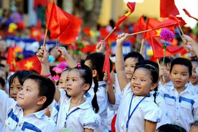 Năm học mới đã bắt đầu (Ảnh: TTXVN).