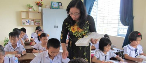 Câu trả lời trong bài học đã được cô giáo “mớm” trước cho học sinh (Ảnh: thanhnien.vn).