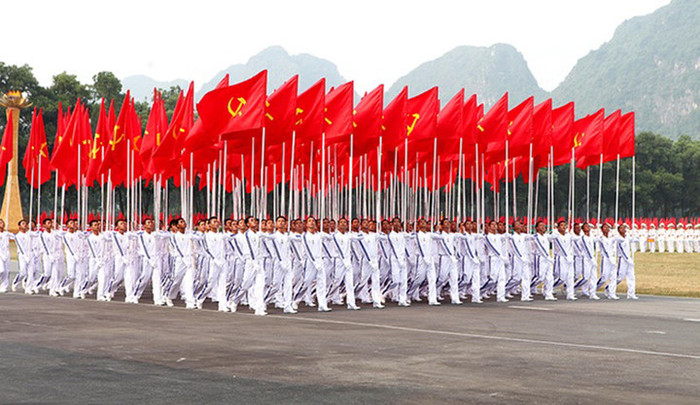 Phần diễu binh của các lực lượng vũ trang Quân đội nhân dân Việt Nam (Ảnh: vov.vn). Phần diễu binh của các lực lượng vũ trang Quân đội nhân dân Việt Nam (Ảnh: vov.vn).