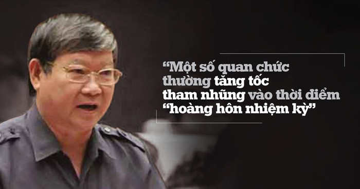 Trong phiên chất vấn Đại biếu Quốc hội K.XIII, Đại biểu Lê Như Tiến nhắc lại cụm từ "hoàng hôn nhiệm kì" (Ảnh: danviet.vn). Trong phiên chất vấn Đại biếu Quốc hội K.XIII, Đại biểu Lê Như Tiến nhắc lại cụm từ "hoàng hôn nhiệm kì" (Ảnh: danviet.vn).