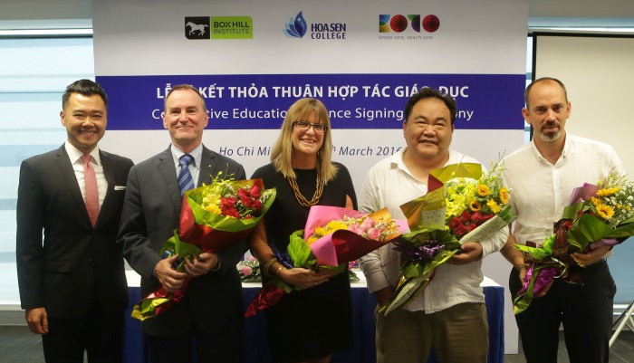 Trường Cao đẳng Hoa Sen đẩy mạnh hợp tác quốc tế, nâng cao chất lượng dạy và học. Trường Cao đẳng Hoa Sen đẩy mạnh hợp tác quốc tế, nâng cao chất lượng dạy và học.