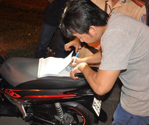 Một trường hợp có nồng độ cồn vượt mức quy định.