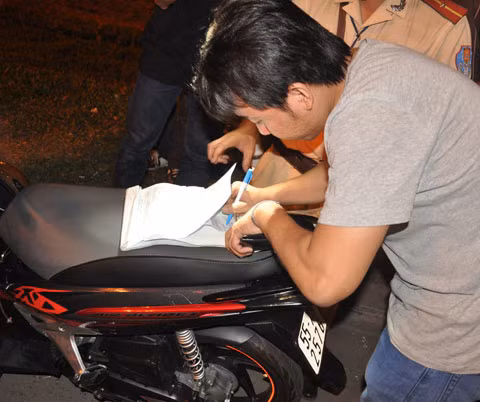 Một trường hợp có nồng độ cồn vượt mức quy định.