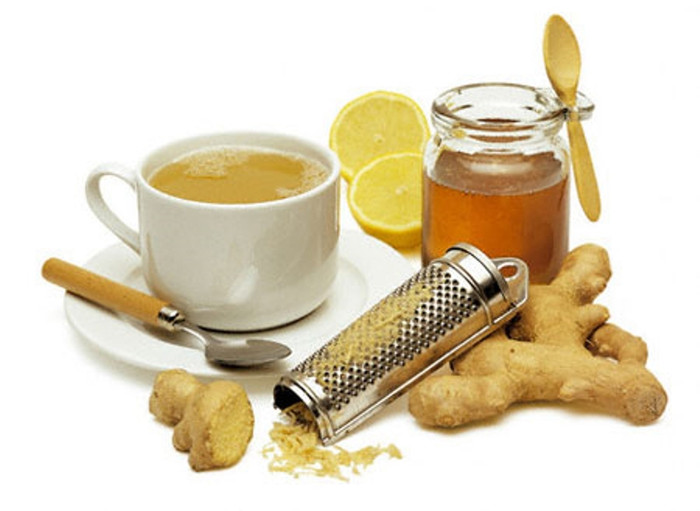 8. Hằng ngày, uống một muỗng nhỏ gừng ngâm mật ong. Cách làm: Khuấy đều hai muỗng to rễ gừng nghiền nhỏ vào 250 ml mật ong nguyên chất rồi cho vào bình đậy nắp, giữ trong tủ lạnh (có thể thay rễ gừng nghiền nhỏ bằng một muỗng to bột gừng nghiền sẵn). 8. Hằng ngày, uống một muỗng nhỏ gừng ngâm mật ong. Cách làm: Khuấy đều hai muỗng to rễ gừng nghiền nhỏ vào 250 ml mật ong nguyên chất rồi cho vào bình đậy nắp, giữ trong tủ lạnh (có thể thay rễ gừng nghiền nhỏ bằng một muỗng to bột gừng nghiền sẵn).