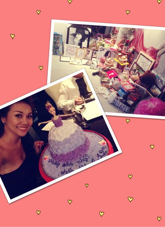 Hậu sinh nhật, Thanh Hằng hạnh phúc khoe "núi" quà nhận được từ fan hâm mộ. Cô chia sẻ: "Vui quá nên quên mệt mỏi. Về nhà mở quà đến 4 giờ sáng và vẫn tươi hơn hoa". Hậu sinh nhật, Thanh Hằng hạnh phúc khoe "núi" quà nhận được từ fan hâm mộ. Cô chia sẻ: "Vui quá nên quên mệt mỏi. Về nhà mở quà đến 4 giờ sáng và vẫn tươi hơn hoa".