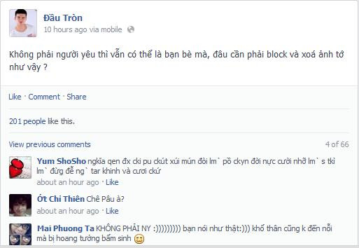 Đầu Tròn lên tiếng sau khi bị Chi Pu blook trên facebook Đầu Tròn lên tiếng sau khi bị Chi Pu blook trên facebook