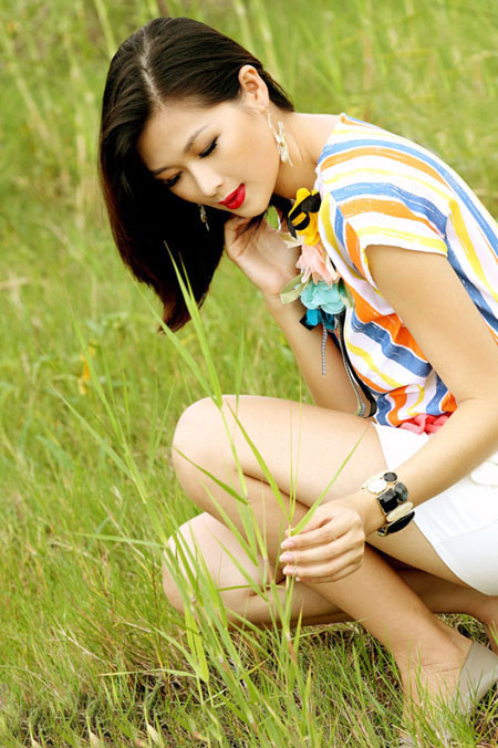 Diễn viên Mạc Anh Thư - vợ diễn viên Huy Khánh.