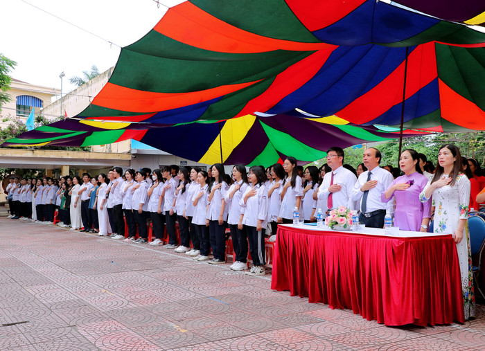 Lễ bế giảng năm học 2022 - 2023 của Trường Trung học phổ thông Trần Nguyên Hãn (Ảnh: PL)