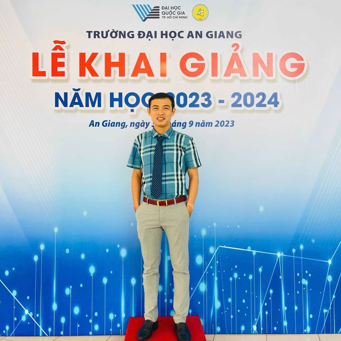 Thạc sĩ Huỳnh Quốc Phương, Phó trưởng phòng Quản lý khoa học và Đào tạo sau đại học, Trường Đại học An Giang - Đại học Quốc gia Thành phố Hồ Chí Minh. (Ảnh: NVCC) Thay Phương.png