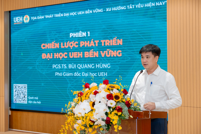 Phó Giáo sư, Tiến sĩ Bùi Quang Hùng - Phó Giám đốc Đại học Kinh tế Thành phố Hồ Chí Minh. (Ảnh: NTCC) Hung UEH.jpg