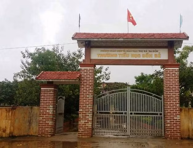 Trường Tiểu học Cồn Sẻ - nơi xảy ra sự việc. Ảnh: T.T Trường Tiểu học Cồn Sẻ - nơi xảy ra sự việc. Ảnh: T.T