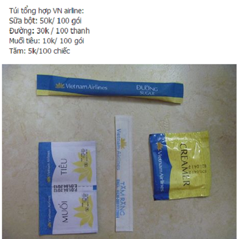 Những sản phẩm được cho là đồ hàng không Vietnam Airlines bán tràn lan trên mạng. Những sản phẩm được cho là đồ hàng không Vietnam Airlines bán tràn lan trên mạng.