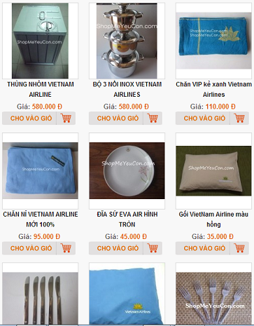 Một trang web chuyên bán đồ hàng không của Vietnam Airlines. Một trang web chuyên bán đồ hàng không của Vietnam Airlines.