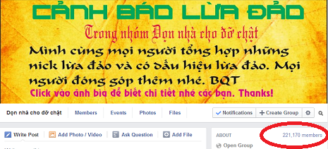 Thông báo thu phí của admin page Dọn nhà cho đỡ chật khiến các thành viên bức xúc. Thông báo thu phí của admin page Dọn nhà cho đỡ chật khiến các thành viên bức xúc.