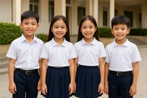 Nhiều bức xúc, phụ huynh đặt câu hỏi: "Nhà trường có nên "ôm" việc mua đồng phục?"