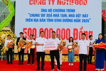 Nutifood ủng hộ 500 triệu “Chung tay xóa nhà tạm, nhà dột nát” tỉnh Bình Dương