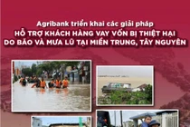 Agribank giảm tới 2%/năm lãi suất cho vay hỗ trợ khách hàng bị thiệt hại do bão lũ tại 9 tỉnh/thành