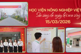 Từ giảng đường đến điểm bỏ phiếu: Học viện Nông nghiệp Việt Nam sẵn sàng cho "ngày hội non sông"
