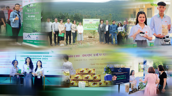Sinh viên khối ngành Khoa học sự sống, Trường Đại học Đông Á với loạt sản phẩm và dự án khởi nghiệp. Ảnh: NTCC. khoikhss-anh2.png