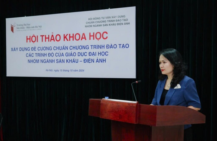 Tiến sĩ Đặng Thu Hà - Phó Trưởng khoa Nghệ thuật Điện ảnh, Trường Đại học Sân khấu - Điện ảnh Hà Nội. Ảnh: Website nhà trường. 6-127-1024x666.jpg
