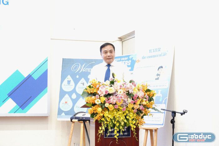 Phó Giáo sư, Tiến sĩ Đào Thanh Trường - Phó Giám đốc Đại học Quốc gia Hà Nội phát biểu tại hội thảo. Ảnh: Hồng Linh. gdvn-ulis-8.jpg