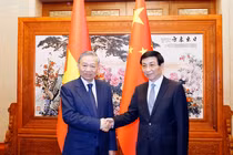 Tổng Bí thư, Chủ tịch nước Tô Lâm hội kiến Chủ tịch Chính hiệp toàn quốc Trung Quốc Vương Hộ Ninh