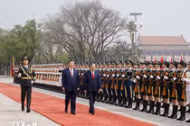 Lễ đón trọng thể Tổng Bí thư, Chủ tịch nước Tô Lâm thăm cấp Nhà nước đến Trung Quốc