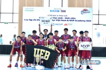 Đội bóng rổ Trường ĐH Kinh tế, ĐHQGHN giành ngôi vô địch nội dung U23 nam GMB League 2025