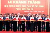 Tổng Bí thư Tô Lâm dự lễ khánh thành Nhà tưởng niệm Chủ tịch Hồ Chí Minh tại Đồi E2, Điện Biên