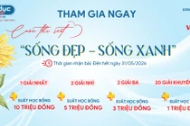 Cơ cấu giải thưởng Cuộc thi viết Sống đẹp - Sống xanh lần 2.