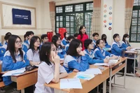 Học sinh Trường Trung học phổ thông chuyên Lào Cai (tỉnh Lào Cai). Ảnh: NTCC.