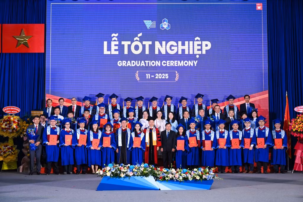 Lễ tốt nghiệp bậc sau đại học của Trường Đại học Bách khoa - Đại học Quốc gia Thành phố Hồ Chí Minh, tháng 11/2025. Ảnh: Như Quỳnh