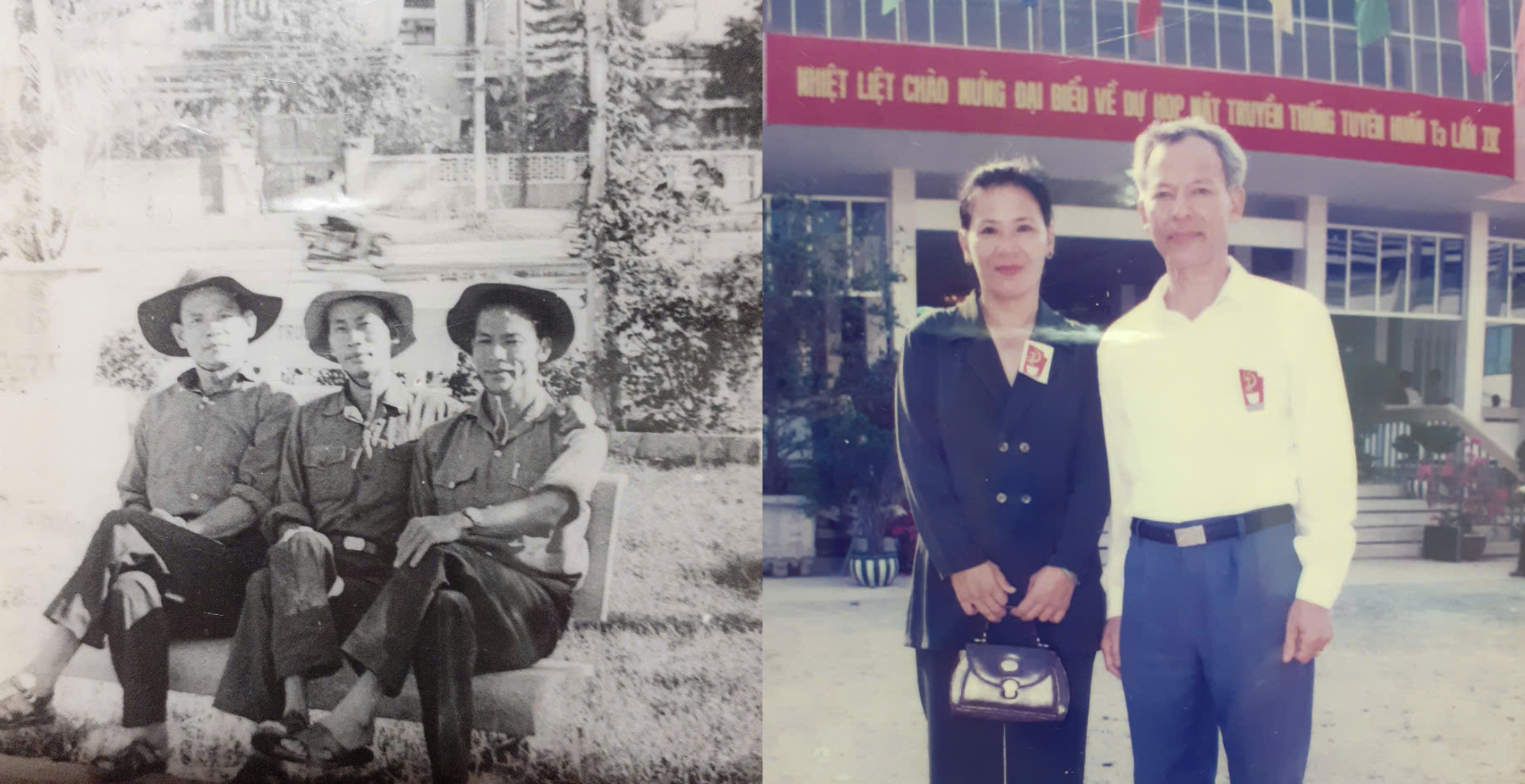 Ông Bùi Chí Quý cùng các đồng đội của mình. Ảnh: NVCC ong-quy
