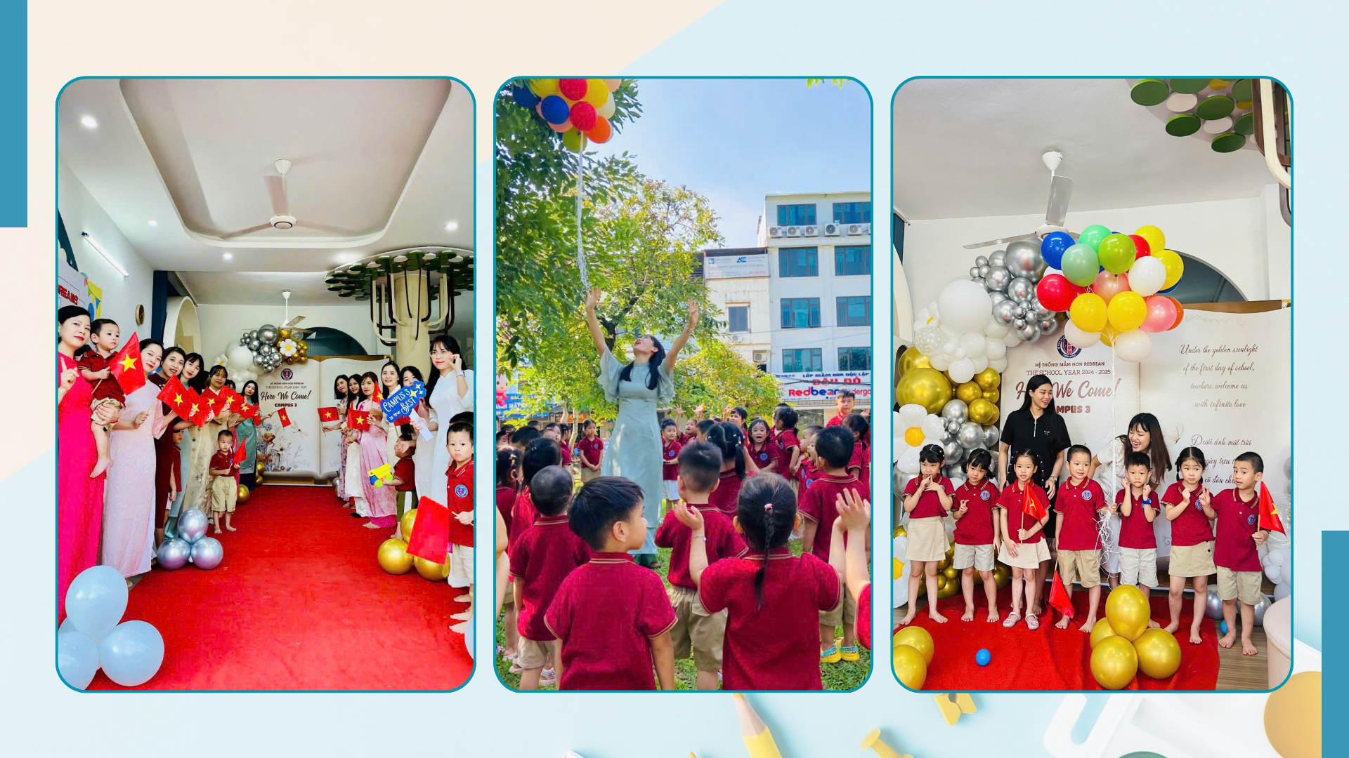 Lễ khai giảng của cô và trò Hệ thống mầm non Redbean tại cơ sở 3 bo truong anh kem.png