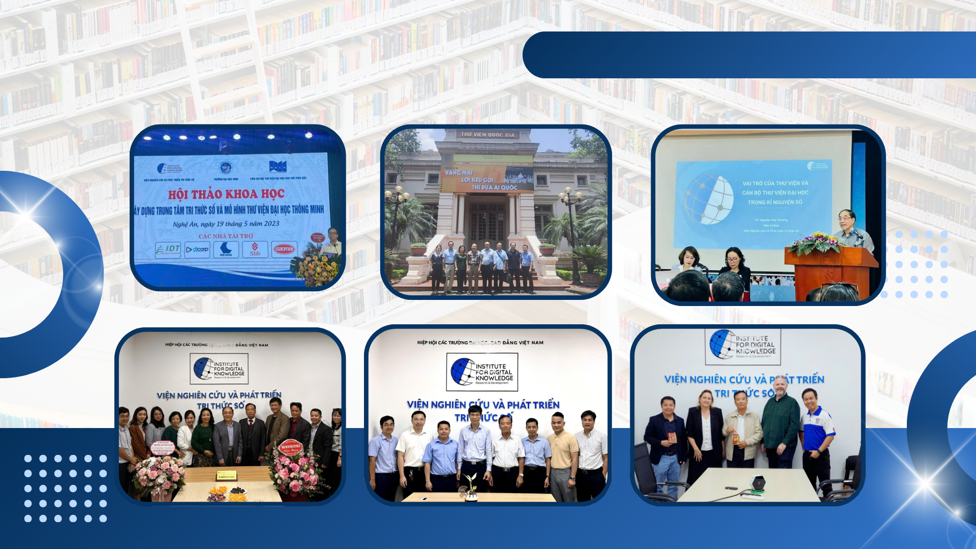 Viện Nghiên cứu và Phát triển tri thức số đã tổ chức hàng loạt các buổi hội nghị, hội thảo, tập huấn có giá trị. GDVN-TVDH (1).png