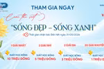 Cơ cấu giải thưởng Cuộc thi viết Sống đẹp - Sống xanh lần 2.