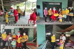 Cô hiệu trưởng Trường Mẫu giáo Long Thạnh tích cực làm thiện nguyện