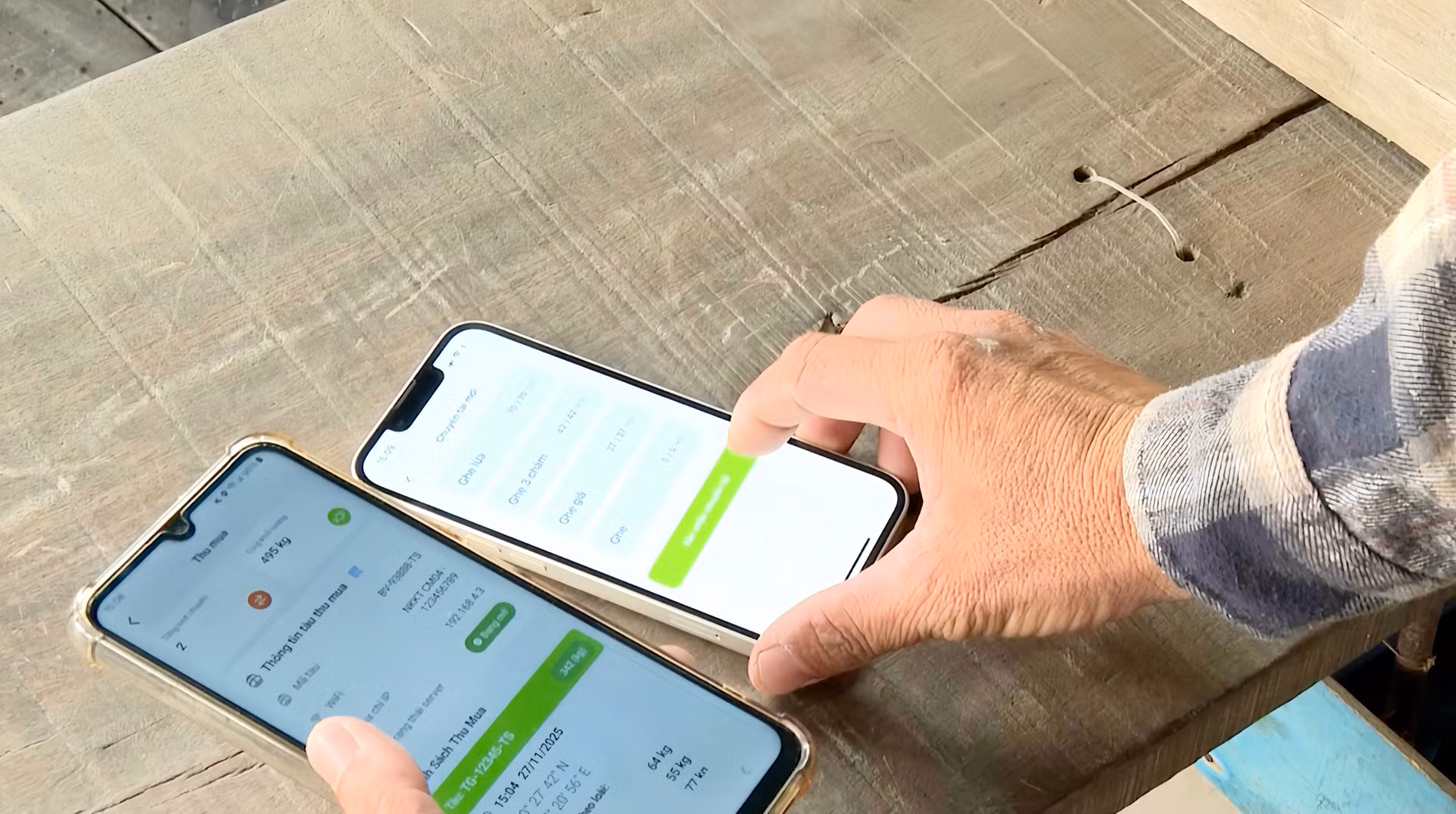 Nhật ký khai thác điện tử Soba giúp ngư dân ghi lại sản lượng và hành trình đánh bắt, góp phần phục vụ hiệu quả công tác quản lý nghề cá và thực hiện các quy định quốc tế về chống khai thác IUU. Ảnh: T.N.
