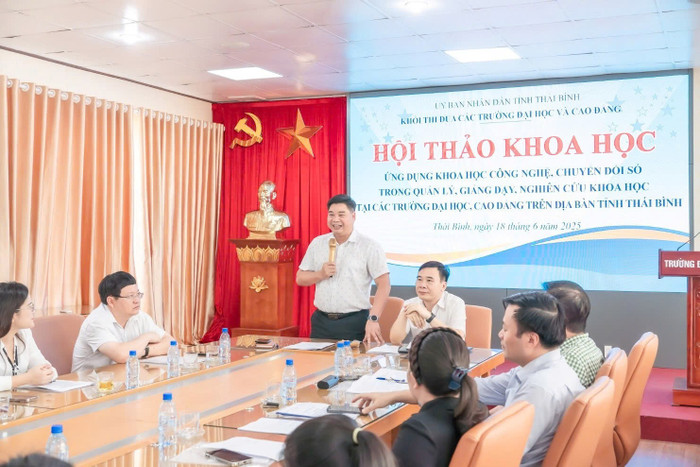 Tiến sĩ Hà Văn Đổng - Phó hiệu trưởng Trường Đại học Thái Bình. Ảnh: NTCC tai-chinh-1.jpg