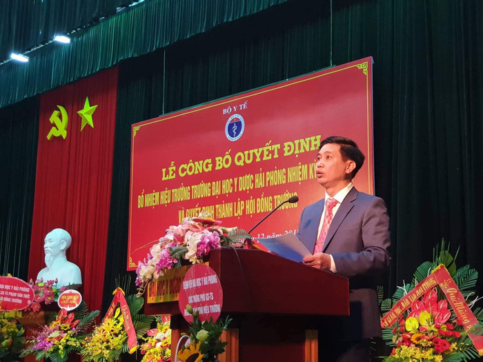 Phó giáo sư, Tiến sĩ Nguyễn Văn Khải - Hiệu trưởng Trường Đại học Y Dược Hải Phòng. Ảnh: Báo Sức khỏe và Đời sống 242029981491810.jpg