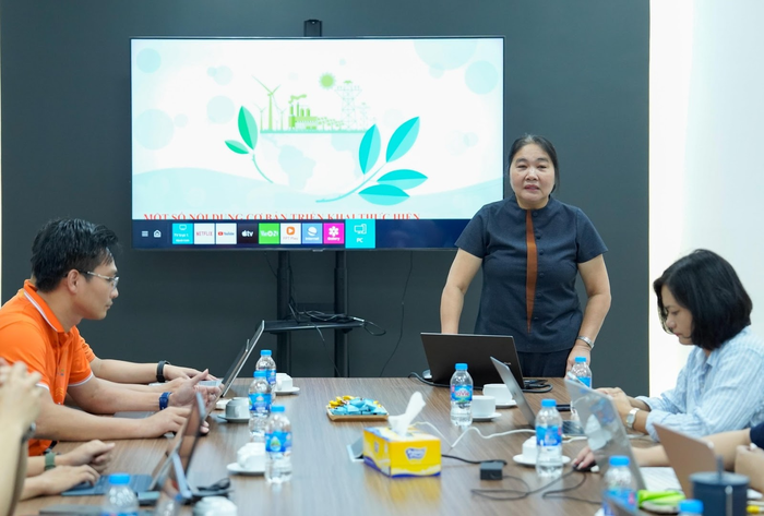 Bà Phạm Thị Thu Hà - Trưởng phòng Giáo dục Trung học, Sở Giáo dục và Đào tạo Hải Phòng. Ảnh: Trường THCS và THPT FPT Hải Phòng. 1756392639004.png
