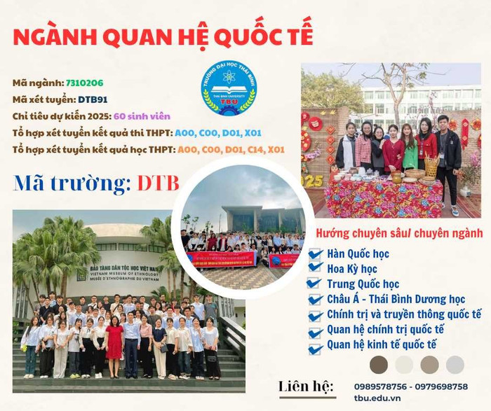 Thông tin tuyển sinh ngành Quan hệ quốc tế của Trường Đại học Thái Bình. 8-20250703104848-e.png