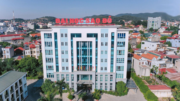 Trường Đại học Sao Đỏ có trụ sở tại số 76, Nguyễn Thị Duệ, KDC Thái Học 2, phường Chu Văn An, Thành phố Hải Phòng. Ảnh: website nhà trường 489404268-1112150584289788-6051174783798653741-n.jpg