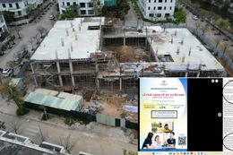 UBND phường Tây Mỗ yêu cầu TH Tân Thời Đại không đăng thông tin tuyển sinh tại địa chỉ đang xây dựng