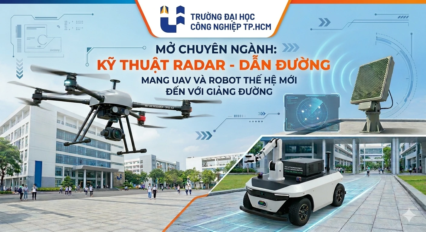 IUH mở chuyên ngành Kỹ thuật Radar - Dẫn đường, mang UAV và robot thế hệ mới đến với giảng đường
