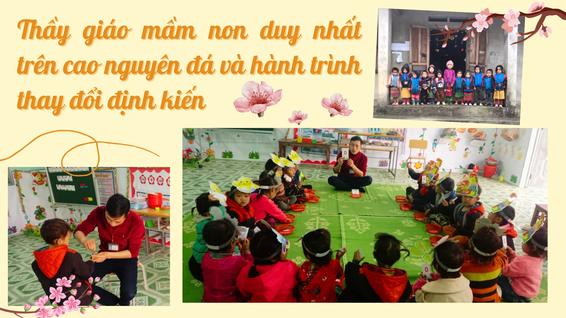 Thầy giáo mầm non duy nhất ở điểm trường "4 không" trên cao nguyên đá Đồng Văn